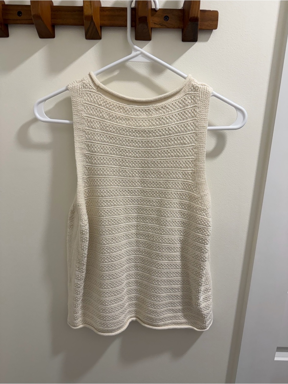 Madewell Cream Textured Knit Tank - Picture 3 of 4